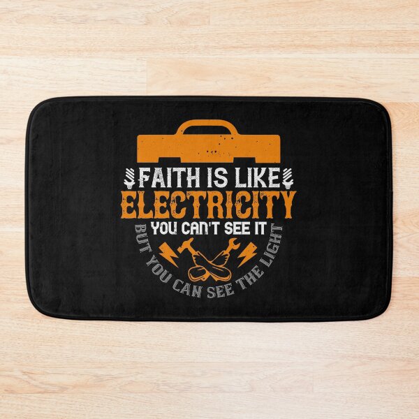 Item preview, Faith Is Like Electricity. You Can't See It, But You Can See The Light designed and sold by GoodVibeDesign.