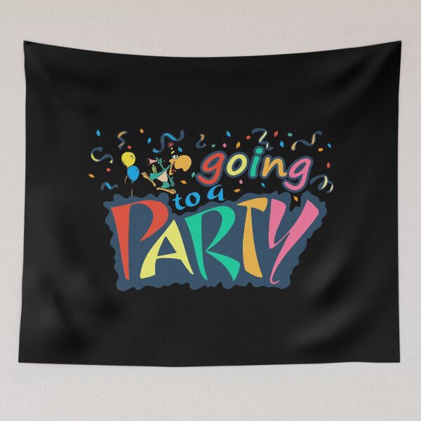 Item preview, Going to a Party Sticker designed and sold by gooddesignart.
