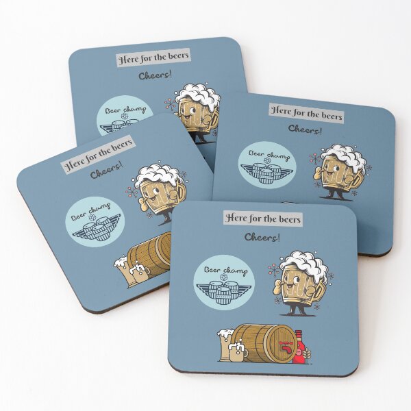 Item preview, Here for the Beers! Cheers! Beer Lover Sticker Collection designed and sold by EvaWolf.