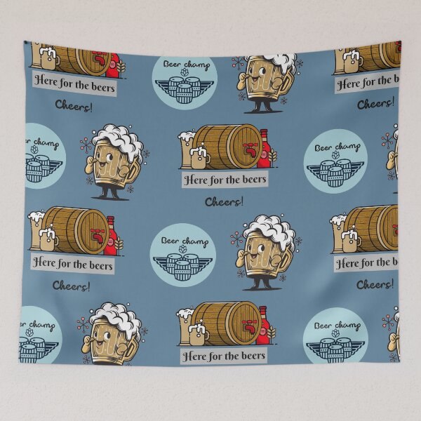 Item preview, Here for the Beers! Cheers! Beer Lover Sticker Collection designed and sold by EvaWolf.