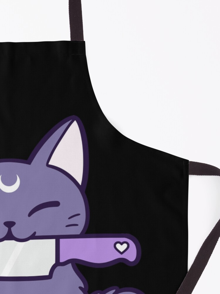 Alternate view of Knife Kitten // Black | Nikury Apron