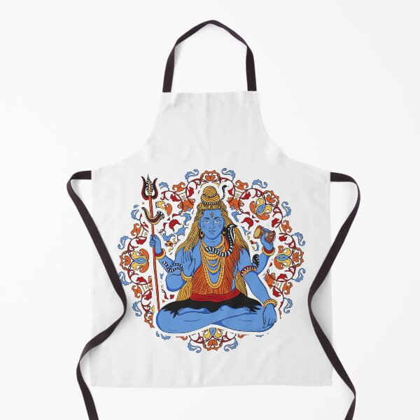 Item preview, Indian god Shiva over ornate mandala background. designed and sold by kateja.