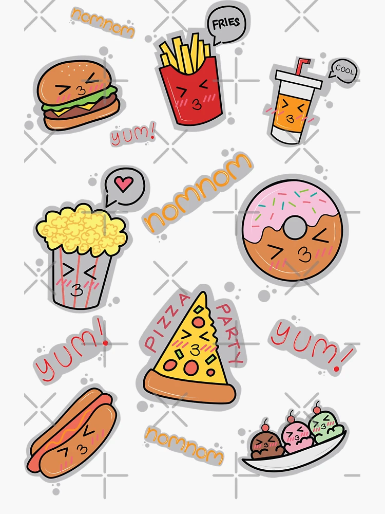 Ultimate Fast Food Stickers - Printable and digital files