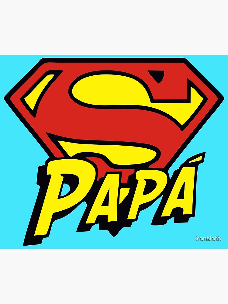 Super Papa Greeting Card By Ironsloth Redbubble