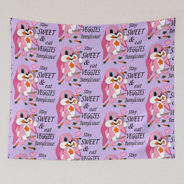 Item preview, Cute Pink Bunny for Vegan lovers designed and sold by Nattea.