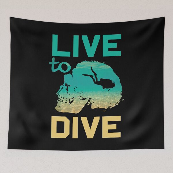 Item preview, Scuba Diving - Live to Dive designed and sold by BCreative4U.