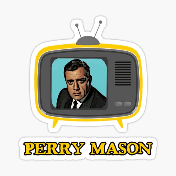 perry mason tv lawyer vintage Sticker