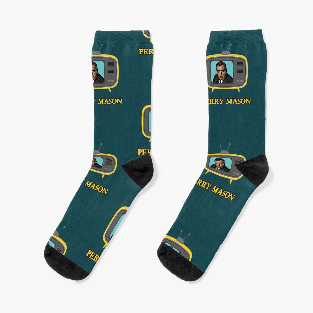 perry mason tv lawyer vintage Socks