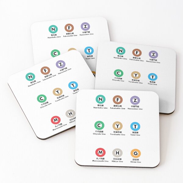 Item preview, Tokyo Metro Lines designed and sold by JonesyDave.