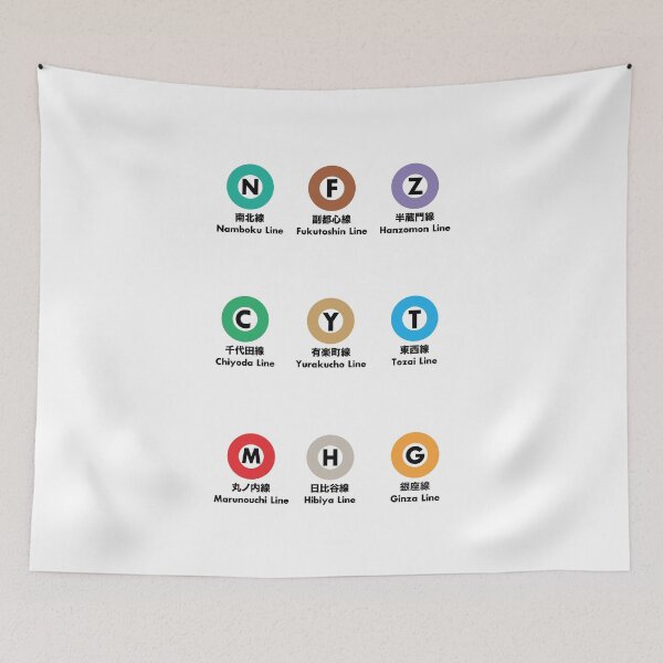 Item preview, Tokyo Metro Lines designed and sold by JonesyDave.