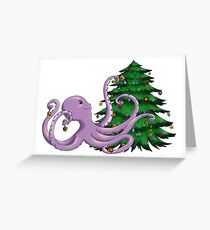 Octi Tree Greeting Card
