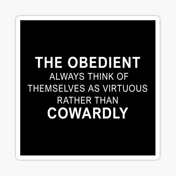 Item preview, virtue signaling Obedient Sheep Quote designed and sold by ArtOfRebellion.