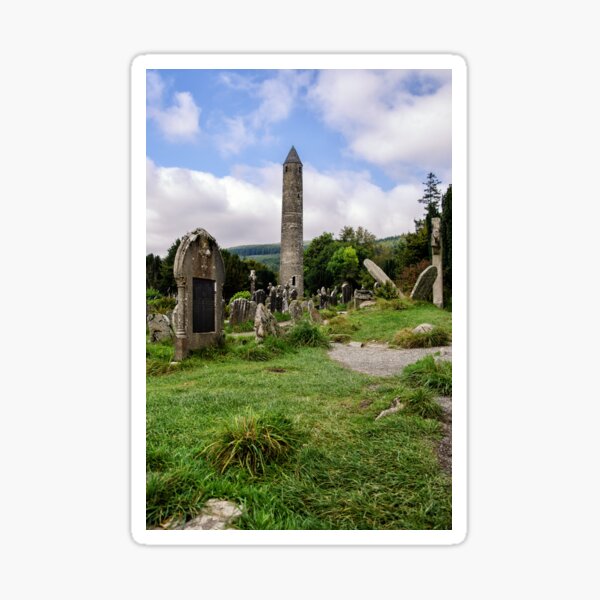 Glendalough Tower, Ireland Sticker