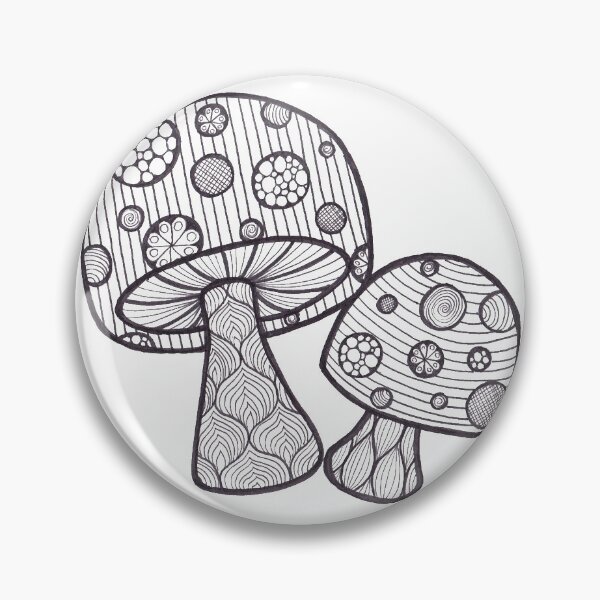 Item preview, Magic Mushroom Doodle designed and sold by Bake-my-Design.