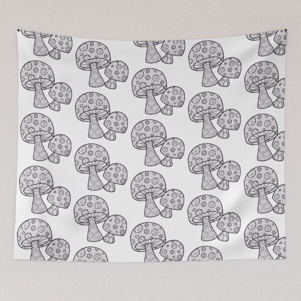 Item preview, Magic Mushroom Doodle designed and sold by Bake-my-Design.