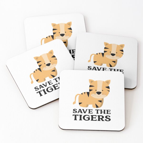 Item preview, Save the Tigers Cute Cub designed and sold by quoteology.