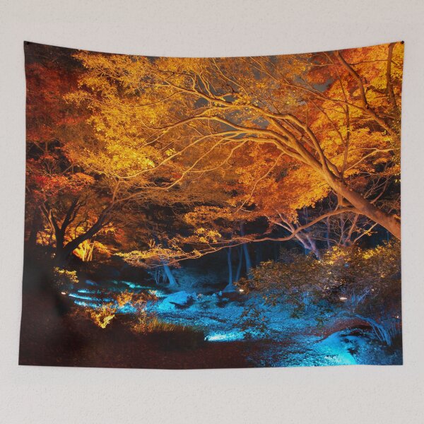 Item preview, AUTUMN NIGHT LIGHTS | Autumn Fall Photo designed and sold by PhotoStory.