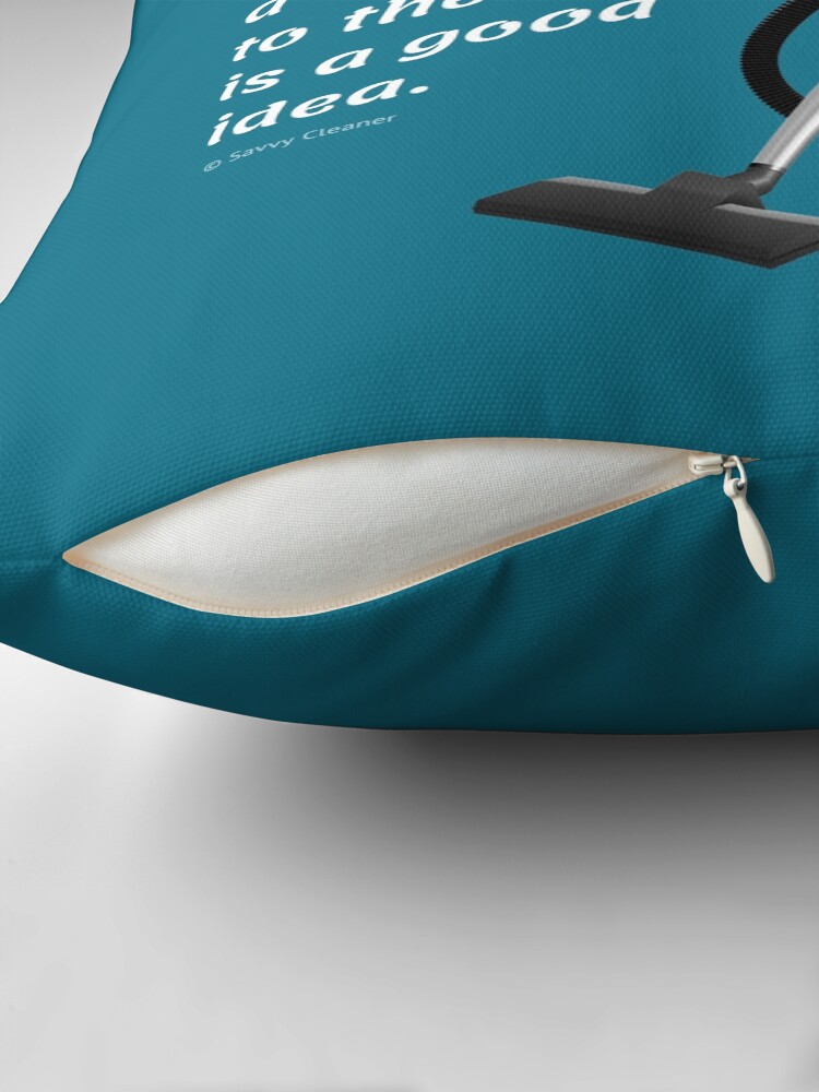 Thumbnail 2 of 4, Pillow, So Many Distractions - Vacuum Humor Cleaning Lady Gifts designed and sold by SavvyCleaner.