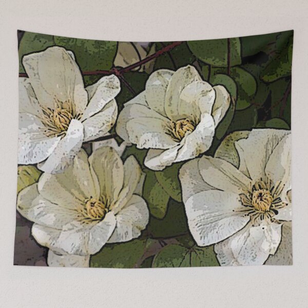 Artikelvorschau, Guernsey Creme Clematis entworfen und verkauft von EternalRainbow.