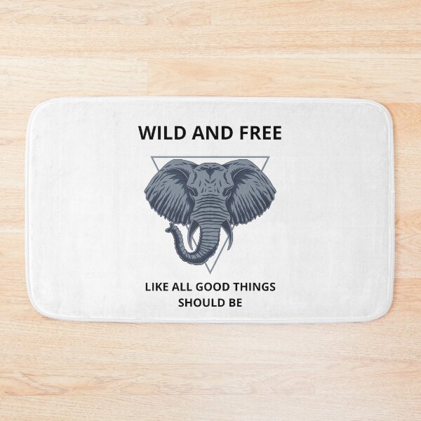 Item preview, Elephants - Wild and Free designed and sold by TeeZoneZtore.