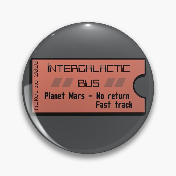 Item preview, Ticket to Planet Mars, red designed and sold by Funful.