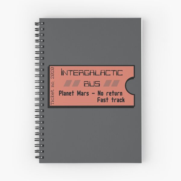 Item preview, Ticket to Planet Mars, red designed and sold by Funful.