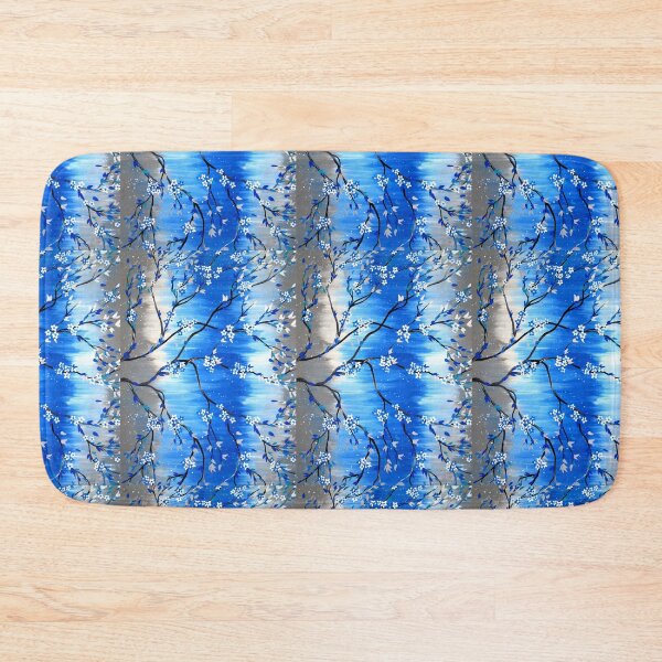Item preview, Blue phone case with flowers designed and sold by cathyartist.