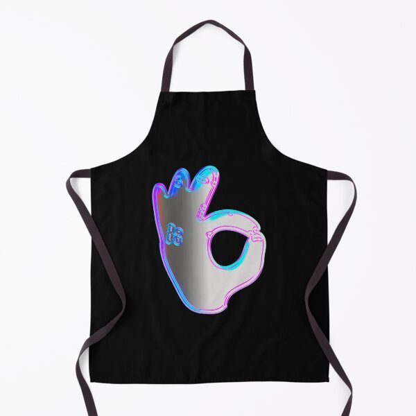 Item preview, OK Sign Reflection Neon Blue Pink Contrast Salute designed and sold by IBMClothing.