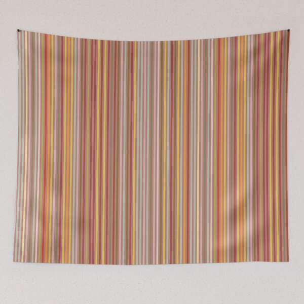 Item preview, thin stripes in multiple warm colors designed and sold by rysunki-malunki.