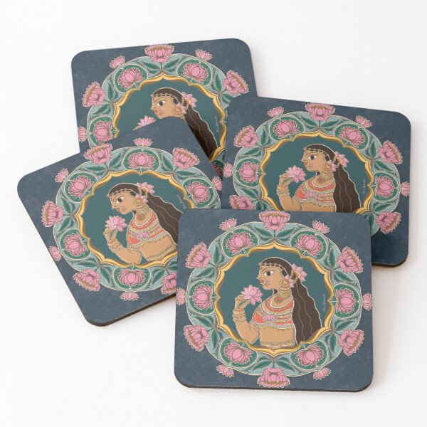 Item preview, The Queen of lotuses Madhubani painting designed and sold by Prita-D.