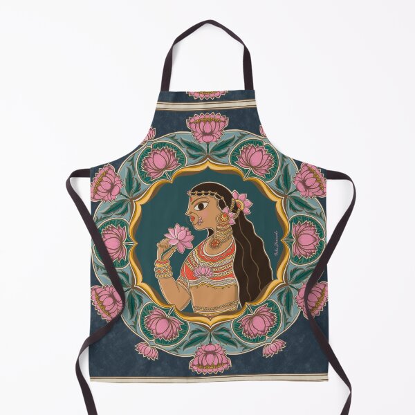 Item preview, The Queen of lotuses Madhubani painting designed and sold by Prita-D.