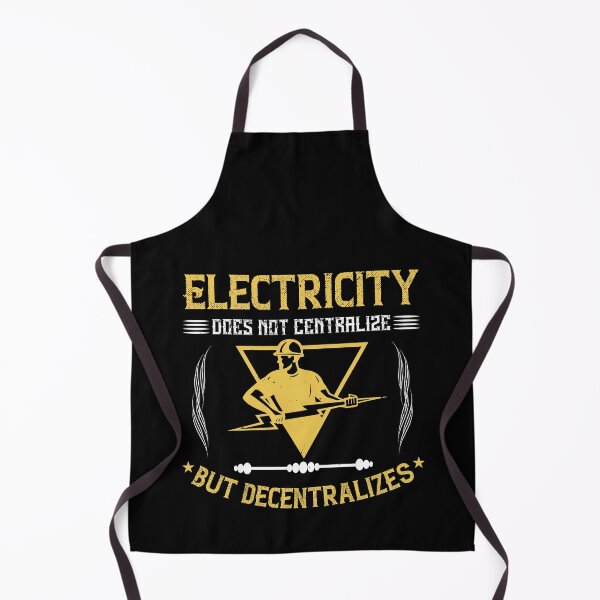 Item preview, Electricity Does Not Centralize But Decentralize designed and sold by GoodVibeDesign.