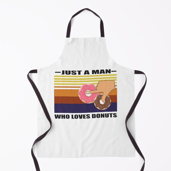 Item preview, Just A Man Who Loves Donuts Like Boobs Breast Happy Papa Daddy Uncle Husband Son Vintage Retro T-Shirt  designed and sold by bestdesigns2020.