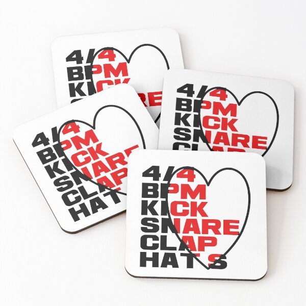 Item preview, 4/4 STROKE BPM KICK SNARE CLAP HAS TECHNO RAVING GIFT designed and sold by emm-j.