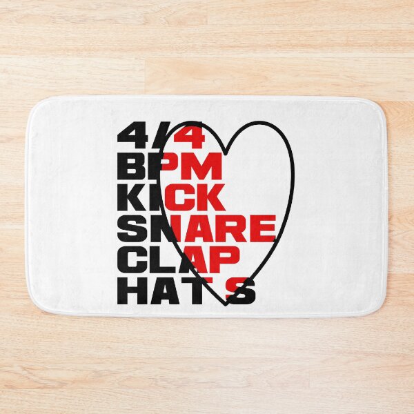 Item preview, 4/4 STROKE BPM KICK SNARE CLAP HAS TECHNO RAVING GIFT designed and sold by emm-j.