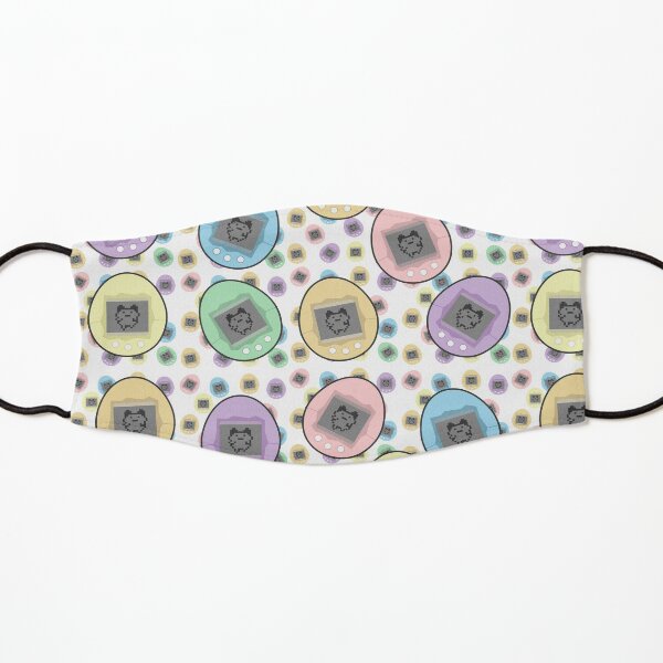 Tamagotchi Seamless Pattern Kids Mask