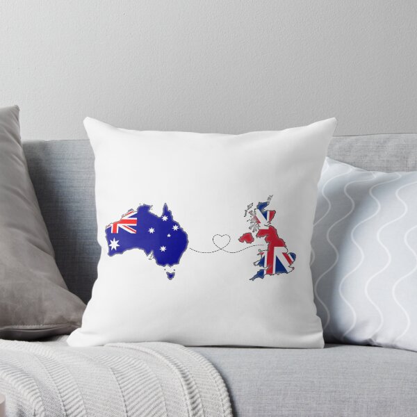 Aperçu de l'œuvre Australie - Royaume-Uni | Amour à distance créée et vendue par toofardesign.