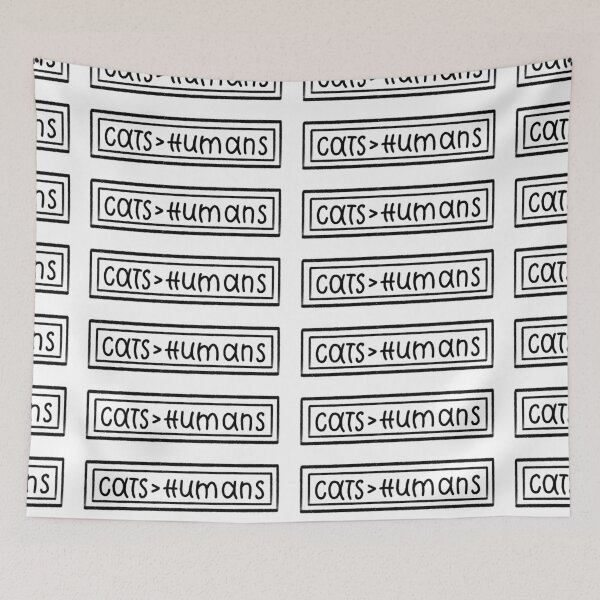 Item preview, cats > humans, handwritten script , outlined  designed and sold by robinverheul.