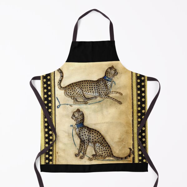 Item preview, TWO GHEPARDS Medieval Animal Drawings designed and sold by BulganLumini.