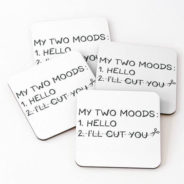 Item preview, My Two Moods Hello i'll Cut You designed and sold by Mostik Vipo.