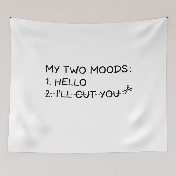 Item preview, My Two Moods Hello i'll Cut You designed and sold by Mostik Vipo.