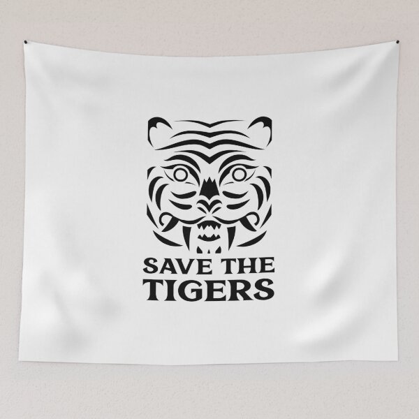 Item preview, Save the Tigers Tribal Tiger designed and sold by quoteology.