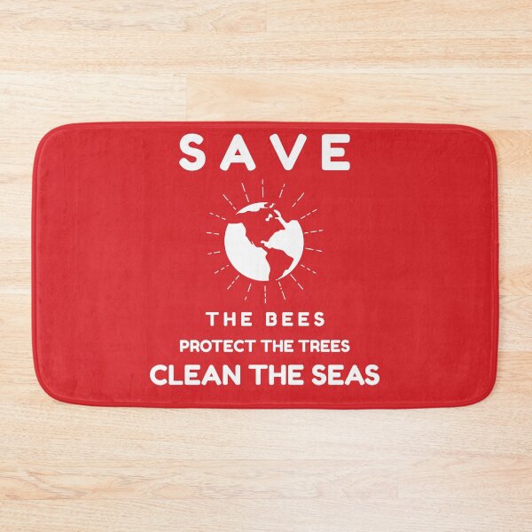 Item preview, Save the Bees, protect the trees, clean the seas designed and sold by More than Myriad.