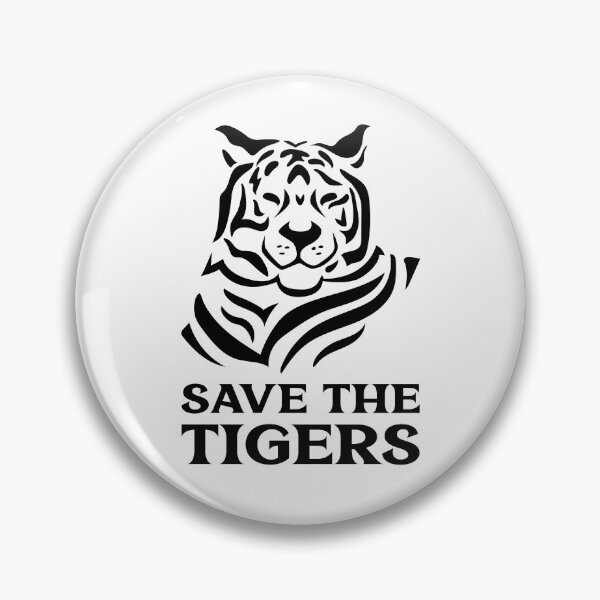 Item preview, Save the Tigers Black Tiger Animal Rights designed and sold by quoteology.