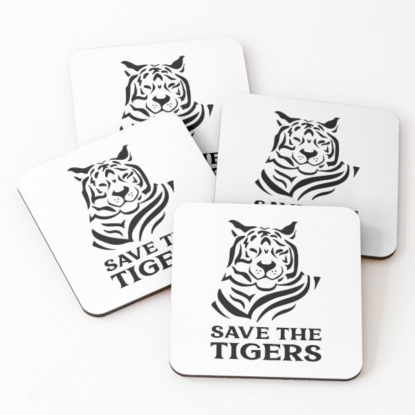 Item preview, Save the Tigers Black Tiger Animal Rights designed and sold by quoteology.