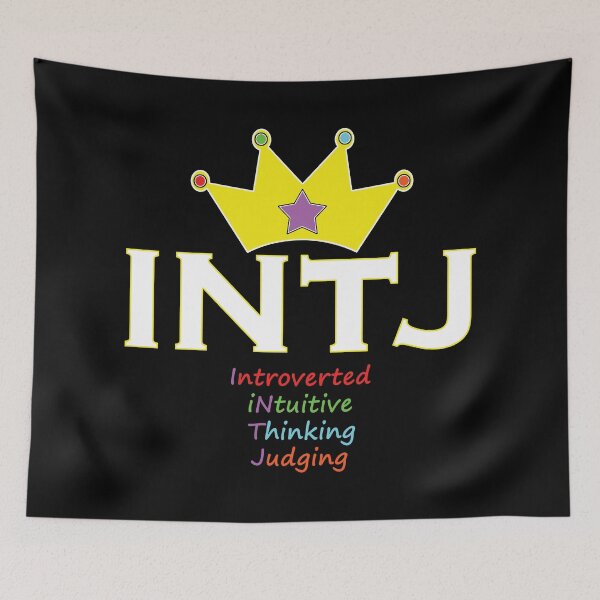 Item preview, INTJ - Typography Design designed and sold by art-by-shadab.