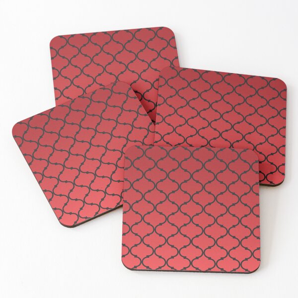 Item preview, Moroccan Pattern | Red-Black | Premium designed and sold by Minimalwiz.