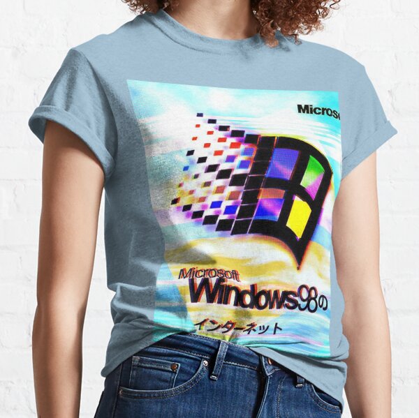 90s Microsoft Windows 98 企業 s/s tee-