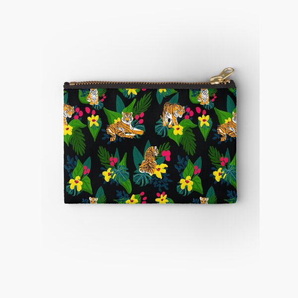 Item preview, Exotic Tigers in tropical setting pattern designed and sold by Quick Brown Fox Canada.
