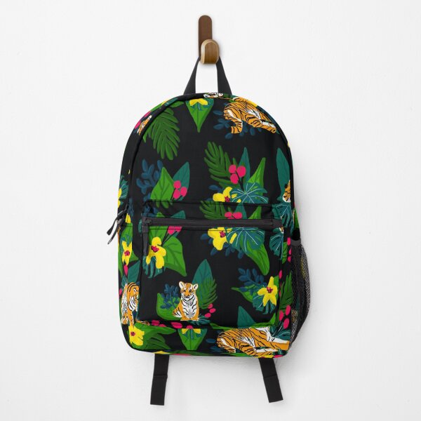Item preview, Exotic Tigers in tropical setting pattern designed and sold by Quick Brown Fox Canada.